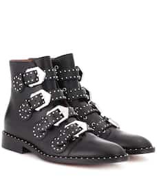 Embellished Leather Boots - Givenchy | mytheresa