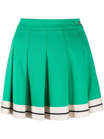 Palm Angels pleated track skirt