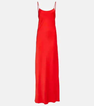 Crepe Satin Gown in Red - Victoria Beckham | Mytheresa