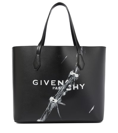 Givenchy - Wing logo leather shopper | Mytheresa