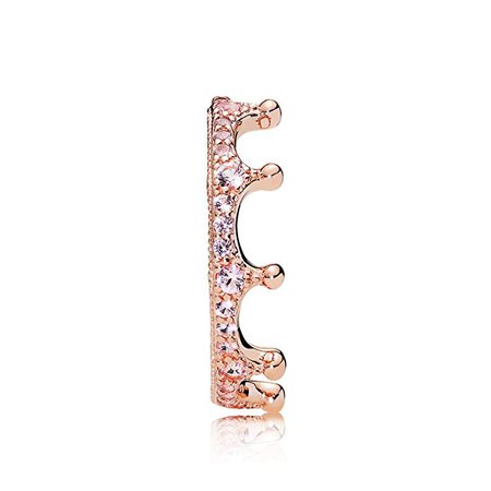 Amazon.com: PANDORA Enchanted Crown Ring, Orchid & Blush Pink Crystals: Clothing