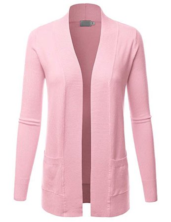 LALABEE Women's Open Front Pockets Knit Long Sleeve Sweater Cardigan(S~XL) at Amazon Women’s Clothing store