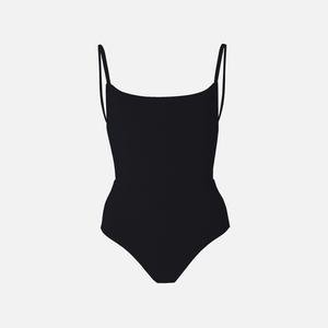 Anemone Square Neck Open Back One Piece - Black – Kith