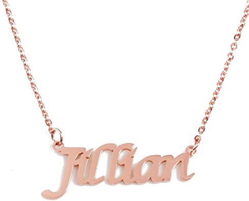 Rose Gold 'Jillian' Name Necklace