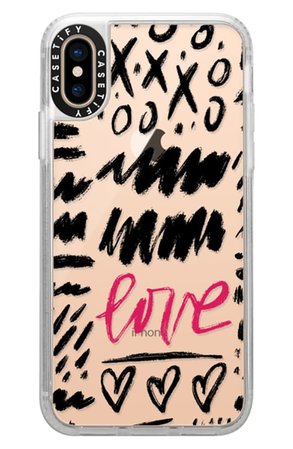 Casetify Love Scribbles iPhone X/Xs/XS Max & XR Case | Nordstrom