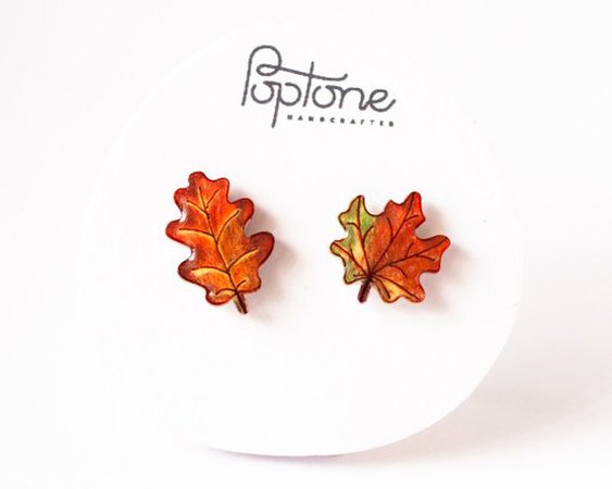 Maple Leaf Fall / Autumn Studs