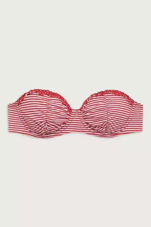 Sweetwater Underwire Bikini Top - Scarlet Stripe