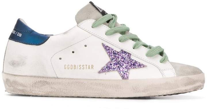 distressed Superstar sneakers