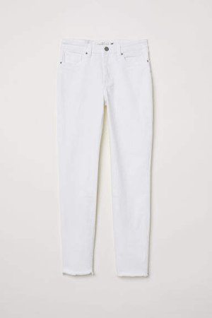 Slim Ankle Jeans - White