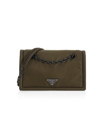 Prada Tessuto Nylon Chain Shoulder Bag | SaksFifthAvenue