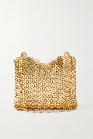 Gold Animations 1969 chainmail shoulder bag | Paco Rabanne | NET-A-PORTER