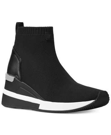 Michael Kors Skyler Sneaker & Reviews - Athletic Shoes & Sneakers - Shoes - Macy's black