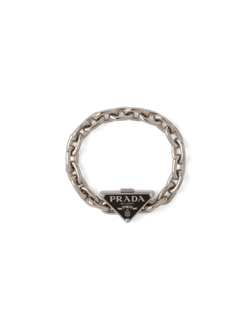 Silver Prada Symbole bracelet | Prada
