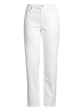 Shop Eileen Fisher High-Rise Stretch Straight Jeans | Saks Fifth Avenue