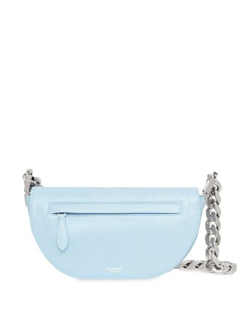Shop blue Burberry small Olympia shoulder bag with Express Delivery - Farfetch