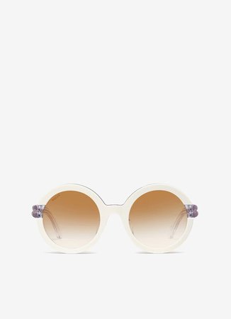 Glacier| Womens Sunglasses | White Acetate | Bally