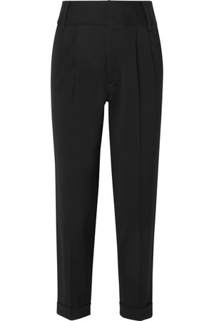ARIAS | Pleated stretch-canvas tapered pants | NET-A-PORTER.COM