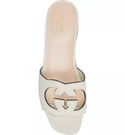 Gucci Interlocking G Cutout Slide Sandal (Women) | Nordstrom