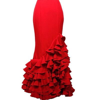 Red flamenco skirt
