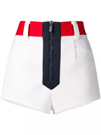 Miu Miu techno fabric shorts