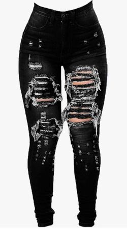 blk ripped jeans