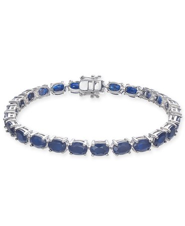 Macy's Sterling Silver Sapphire Tennis Bracelet