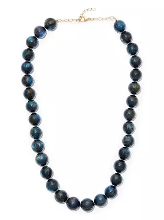 JIA JIA 14kt Yellow Gold Kyanite Crystal Beaded Necklace