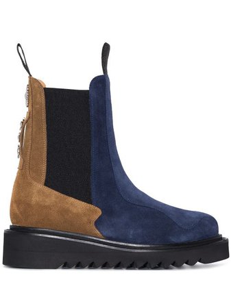 Shop Toga x Browns suede chelsea boots with Express Delivery - FARFETCH