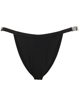 Shop black Alexander Wang crystal-logo bikini bottoms with Express Delivery - Farfetch