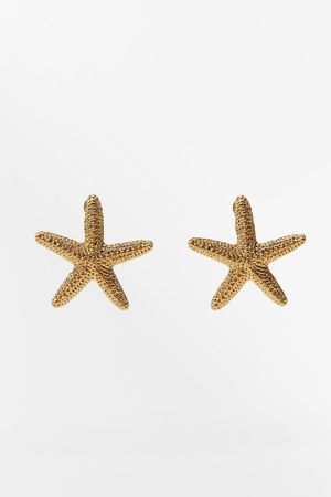 STAR EARRINGS - Golden | ZARA United States