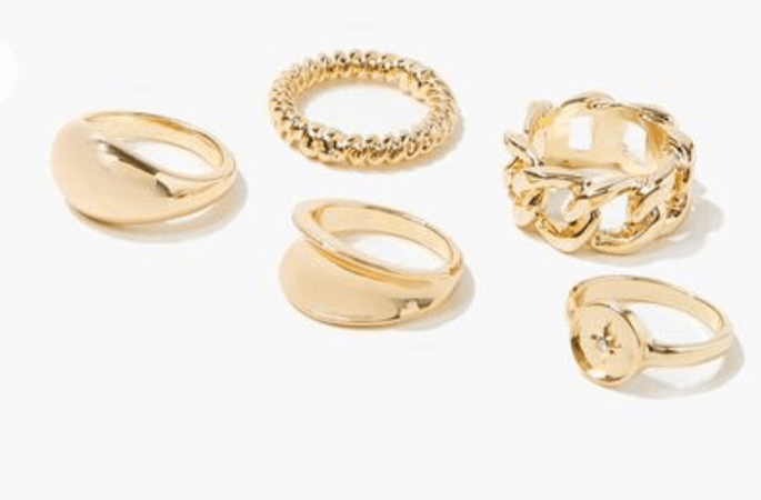 Gold ring set