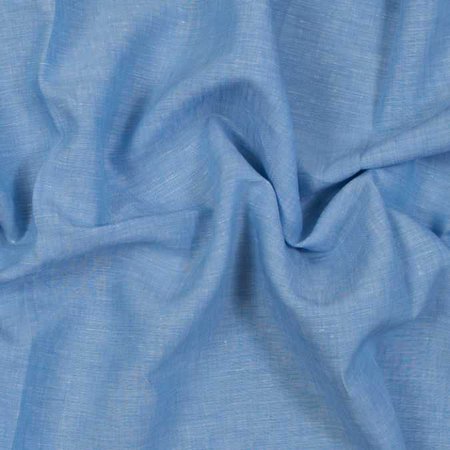Sanremo Sky Blue and White Two-Tone Linen Woven