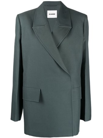 Jil Sander wrap-style Blazer Jacket - Farfetch