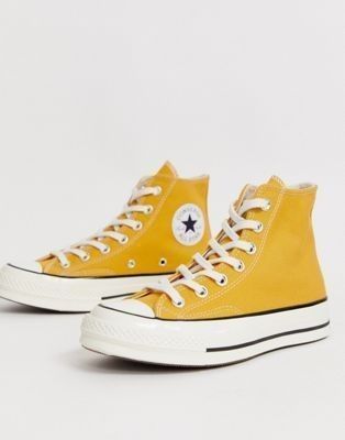 yellow converse