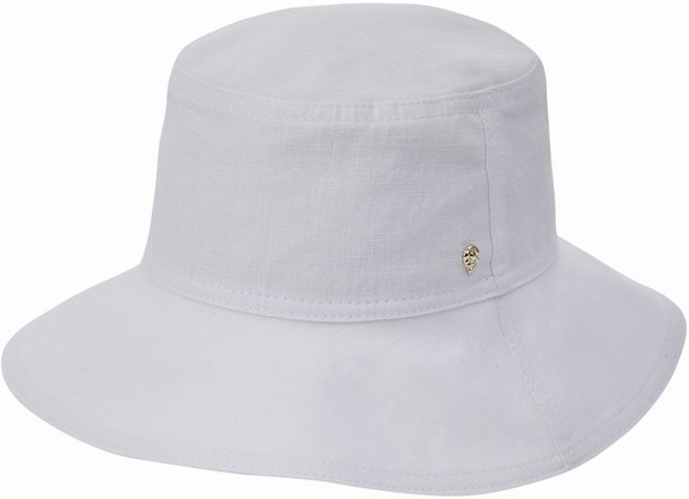 Wide Brim Linen Bucket Hat