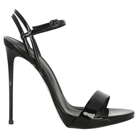 *clipped by @luci-her* Le Silla Women Sandals Black Leather IT 40.5 For Sale at 1stDibs