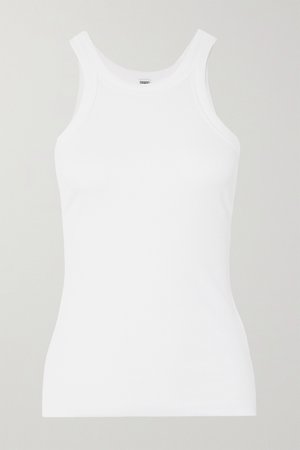 White Organic cotton-jersey tank | Totême | NET-A-PORTER