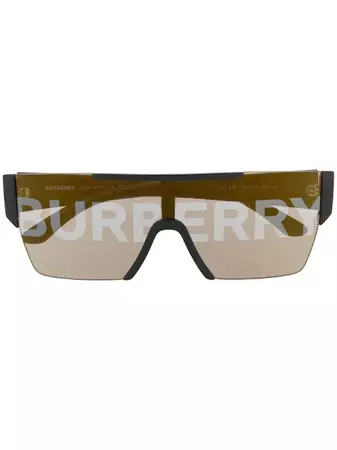 Burberry Eyewear Logo Lense Sunglasses - Farfetch