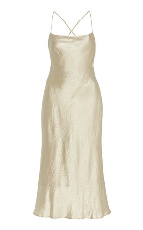 Third Form Satin Midi Slip Dress