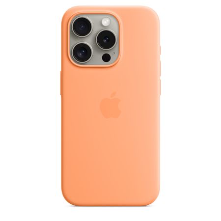 Coque en silicone avec MagSafe pour iPhone 15 Pro - Rose pâle - Apple (FR)