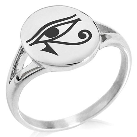 Tioneer Stainless Steel Egyptian Eye of Horus