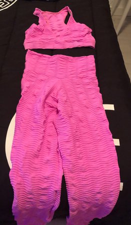 pink work out set