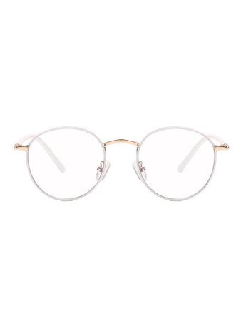 Vintage Round Brief Transparent Glasses