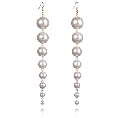 2019 New Trendy Created 16cm Big Long Drop Fashion Dangle Pearls Earrings For Women Fashion Jewelry Earrings From Store2014, $1.71 | DHgate.Com