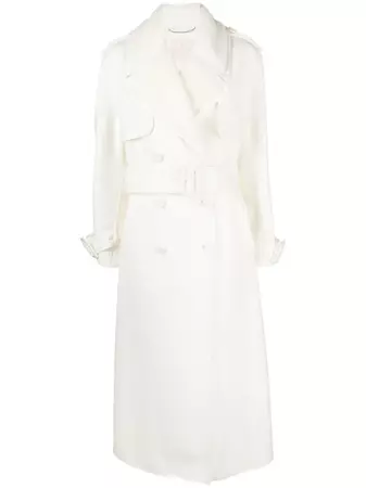 Ermanno Scervino double-breasted Virgin Wool Trench Coat - Farfetch