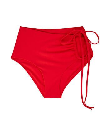 Christopher Esber Tie-Back Rib Knit Bikini Top | INTERMIX®