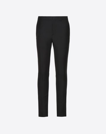MOHAIR WOOL HIGH-WAISTED TROUSERS for Man | Valentino Online Boutique