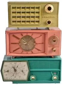 retro radio clock