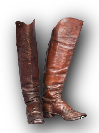 cowboy boots brown leather vintage