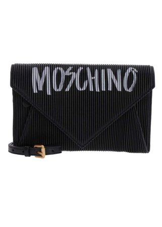 Moschino Graffiti Micro Pleated Leather Bag